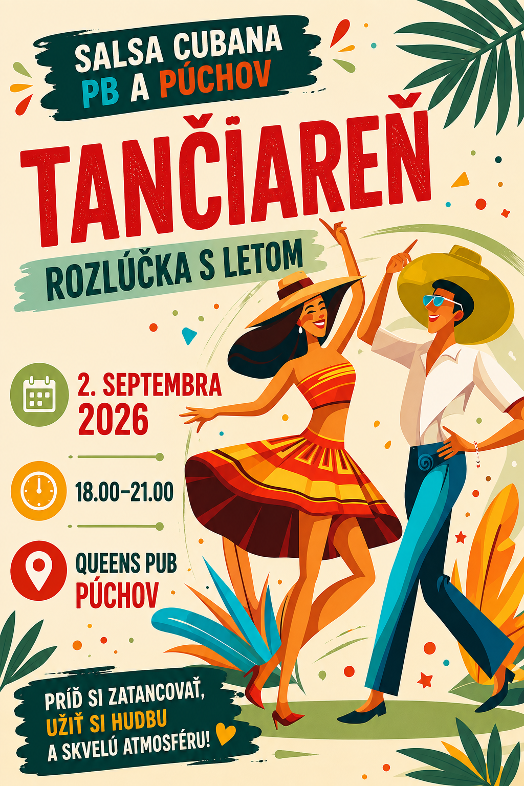 Plagát: Tančiareň v Púchove — Rozlúčka s letom